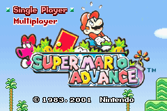 Super Mario Advance (USA, Europe) - Title Screen