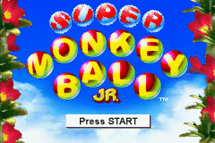 Super Monkey Ball Jr. (USA) - Title Screen