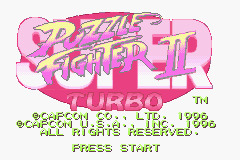 Super Puzzle Fighter II Turbo - Title Screen