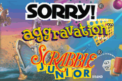 Three-in-One Pack - Sorry! + Aggravation + Scrabble Junior (USA) - Title Screen