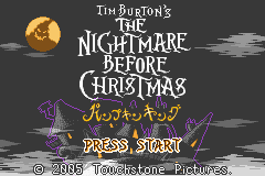 Tim Burton's The Nightmare Before Christmas - The Pumpkin King (USA, Europe) (En,Fr,De,Es,It) - Title Screen
