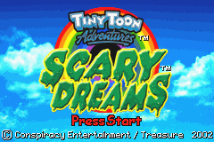 Tiny Toon Adventures - Scary Dreams (USA) - Title Screen