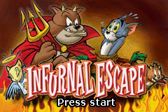 Tom and Jerry in Infurnal Escape (USA) - Title Screen
