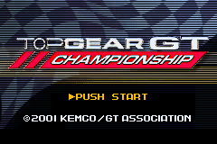 Top Gear GT Championship (USA) - Title Screen