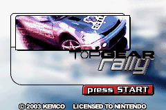 Top Gear Rally (USA) - Title Screen