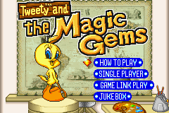 Tweety and the Magic Gems (USA) - Title Screen