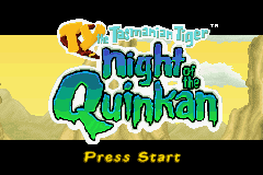 Ty the Tasmanian Tiger 3 - Night of the Quinkan (USA) - Title Screen