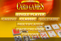 Ultimate Card Games (USA, Europe) - Title Screen