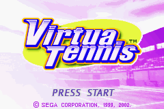Virtua Tennis (USA) - Title Screen