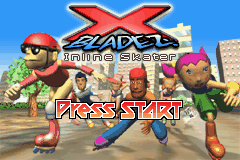X-Bladez - Inline Skater (USA) - Title Screen