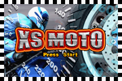 XS Moto (USA) - Title Screen