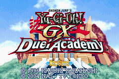 Yu-Gi-Oh! GX - Duel Academy (USA) - Title Screen