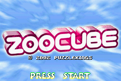ZooCube (USA) - Title Screen