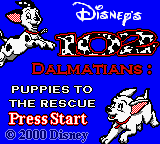 102 Dalmatians - Puppies to the Rescue (USA, Europe) - Title Screen