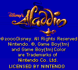Aladdin (USA) - Title Screen