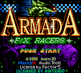 Armada - FX Racers (USA) - Title Screen