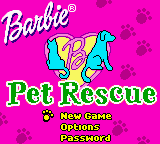 Barbie - Pet Rescue (USA) - Title Screen
