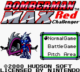 Bomberman Max - Red Challenger (USA) - Title Screen