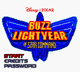 Buzz Lightyear of Star Command (USA, Europe) - Title Screen