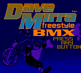 Dave Mirra Freestyle BMX (USA, Europe) - Title Screen