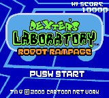 Dexter's Laboratory - Robot Rampage (USA, Europe) - Title Screen
