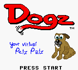 Dogz (USA) - Title Screen