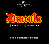 Dracula - Crazy Vampire (USA) - Title Screen