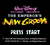 Emperor's New Groove, The (USA) - Title Screen