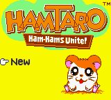 Hamtaro - Ham-Hams Unite! (USA) - Title Screen