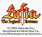 Lufia - The Legend Returns (USA) - Title Screen