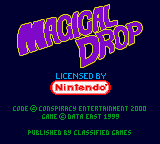 Magical Drop (USA) - Title Screen
