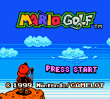 Mario Golf (USA) - Title Screen