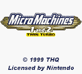 Micro Machines 1 and 2 - Twin Turbo (USA, Europe) - Title Screen