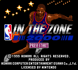 NBA in the Zone 2000 (USA) - Title Screen