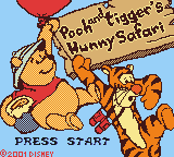 Pooh and Tigger's Hunny Safari (USA) - Title Screen