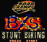 Road Champs - BXS Stunt Biking (USA, Europe) - Title Screen
