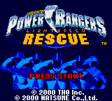 Saban's Power Rangers - Lightspeed Rescue (USA, Europe) - Title Screen