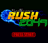 San Francisco Rush 2049 (USA, Europe) - Title Screen