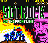 Sgt. Rock - On the Frontline (USA) - Title Screen