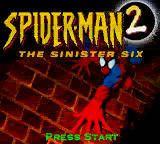 Spider-Man 2 - The Sinister Six (USA, Europe) - Title Screen