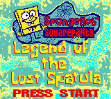 SpongeBob SquarePants - Legend of the Lost Spatula (USA, Europe) - Title Screen