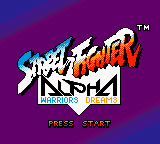 Street Fighter Alpha - Warriors' Dreams (USA) - Title Screen