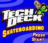 Tech Deck Skateboarding (USA, Europe) - Title Screen
