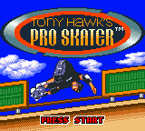 Tony Hawk's Pro Skater (USA, Europe) - Title Screen