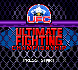 Ultimate Fighting Championship (USA) - Title Screen