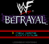WWF Betrayal (USA, Europe) - Title Screen