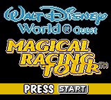 Walt Disney World Quest - Magical Racing Tour (USA, Europe) - Title Screen