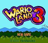 Wario Land 3 (World) (En,Ja) - Title Screen