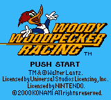 Woody Woodpecker Racing (USA) - Title Screen