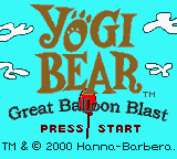 Yogi Bear - Great Balloon Blast (USA) - Title Screen